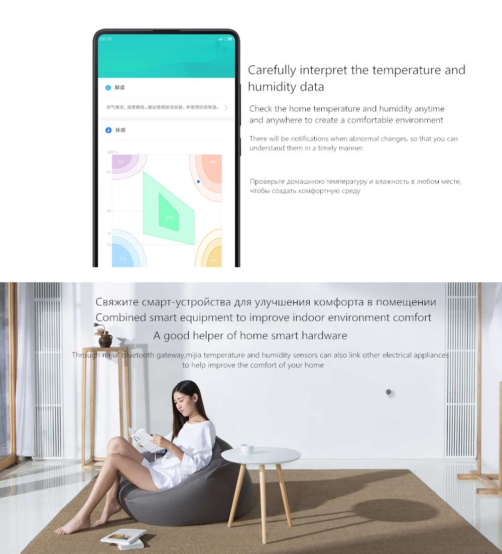 Youpin mi jia Bluetooth температура Смарт Hu mi dity сенсор цифровой термометр измеритель влажности mi Home приложение с батареей
