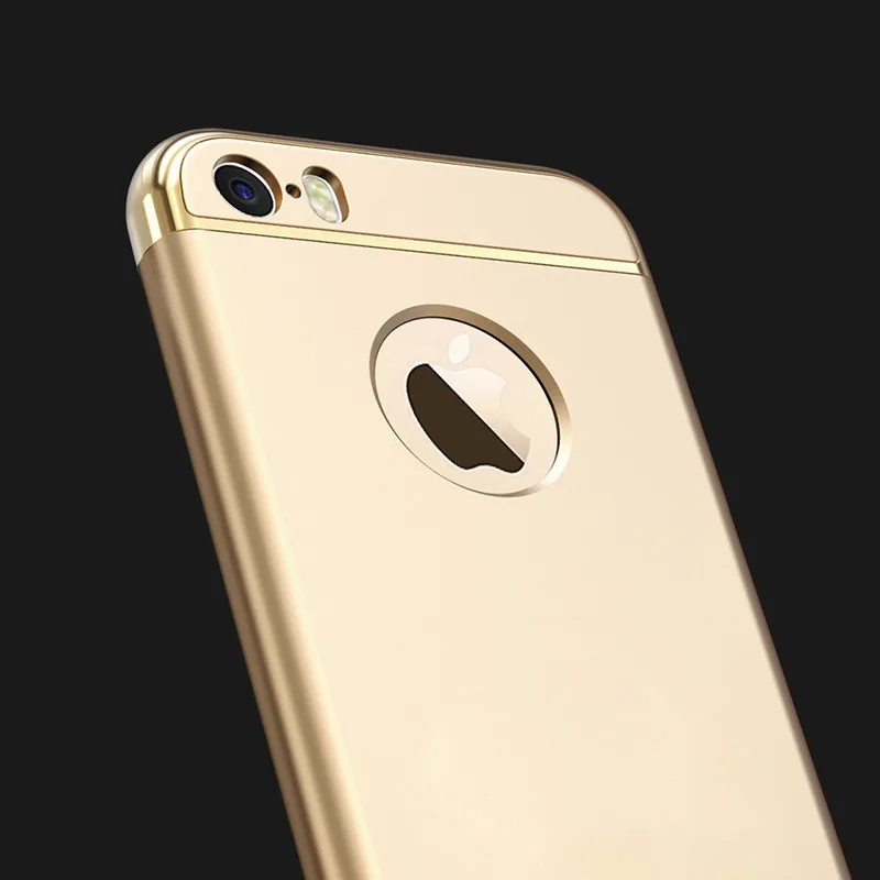 Роскошный Твердый комбинированный чехол 3 в 1 для Apple iphone 5 SE 360 полная защита