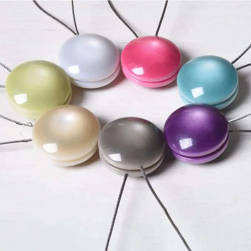 

Round Cat-Eye Resin Magnetic Curtain Tieback Candy Color Hemispherical Chain Buckle Window Strap Drapery Holdback Clip