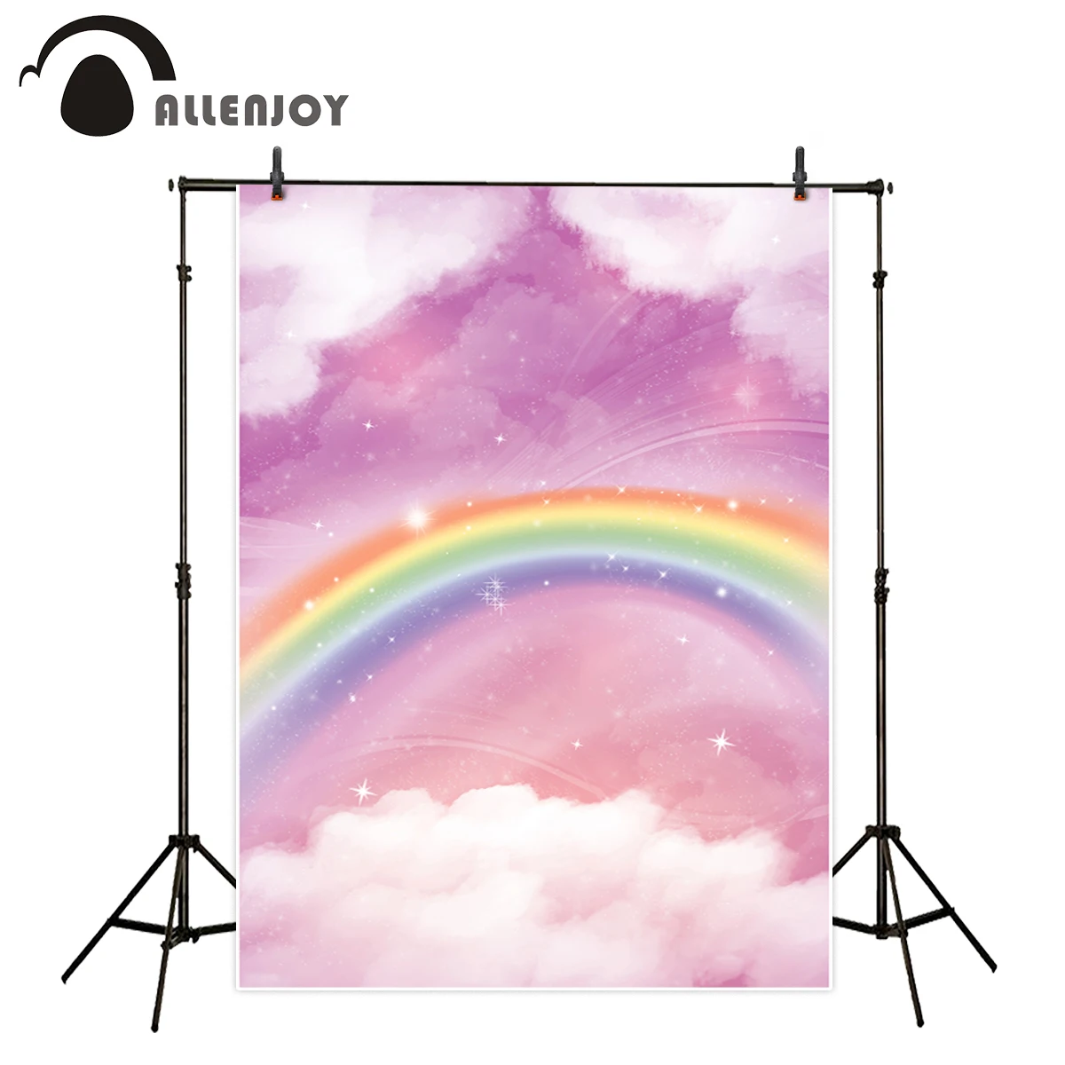 Allenjoy Фотофон Радуга фоны розовое небо облака девушка ребенок душ фотокамера