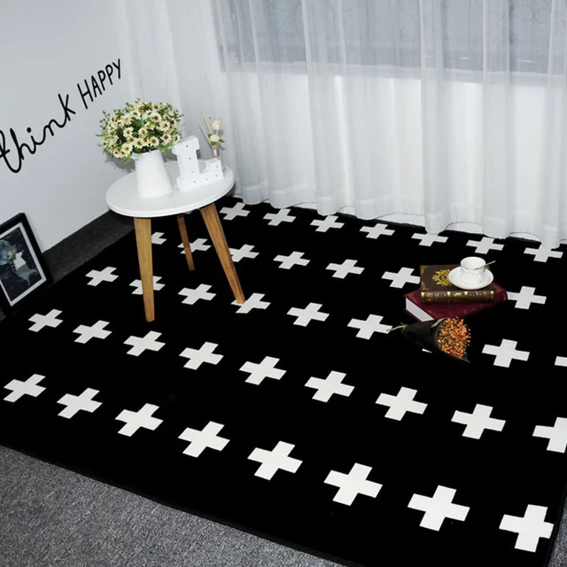 mode noir blanc croix salon chambre dcoratif tapis zone tapis sol salle de bain porte de - Tapis Noir Et Blanc mode noir blanc croix salon chambre dcoratif tapis zone tapis sol salle de bain porte de - Tapis Noir Et Blanc