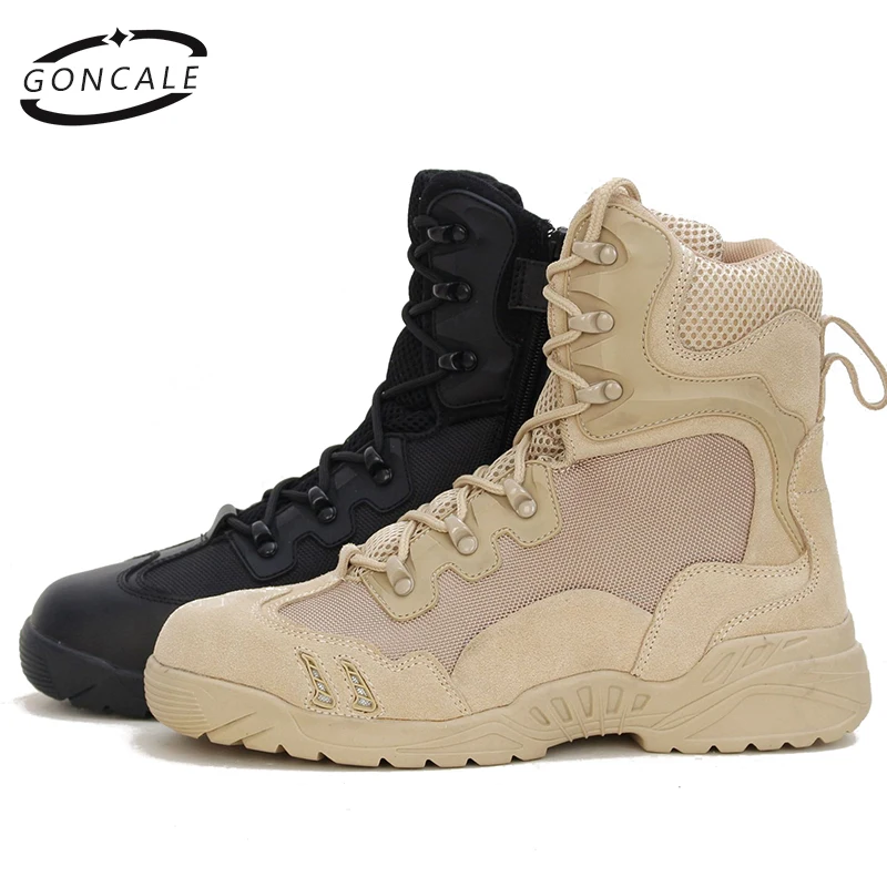 

Winter Autumn Men Military Boots Quality Special Force Tactical Desert Combat Ankle Boats Army Work Shoes Leather Snow Boots