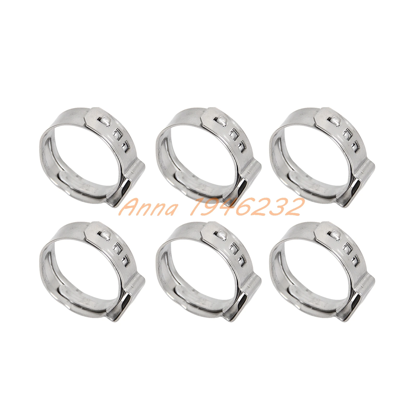 1/2" Stainless Steel Ear PEX Clamp Cinch Rings Crimp Pinch Fitting For