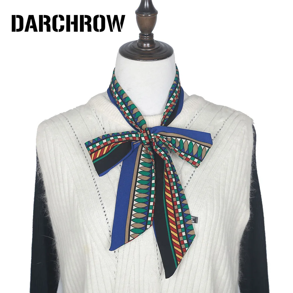 DARCHROW Multifunction Small Scarf Elegant Women Scarves New Design Neckerchief Hijab Summer