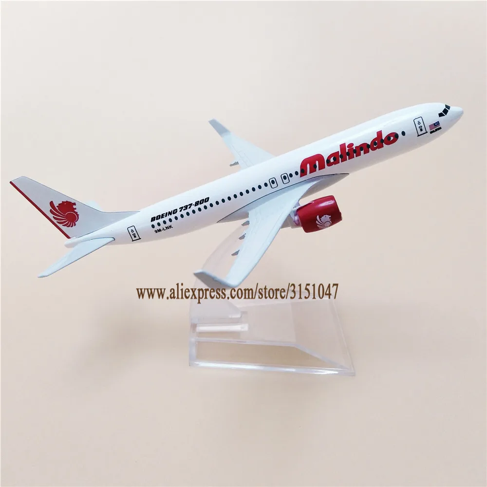 Модель самолета Air Malindo Airlines модель Boeing 737 B737 900 ER 16 см из металлического сплава Airway