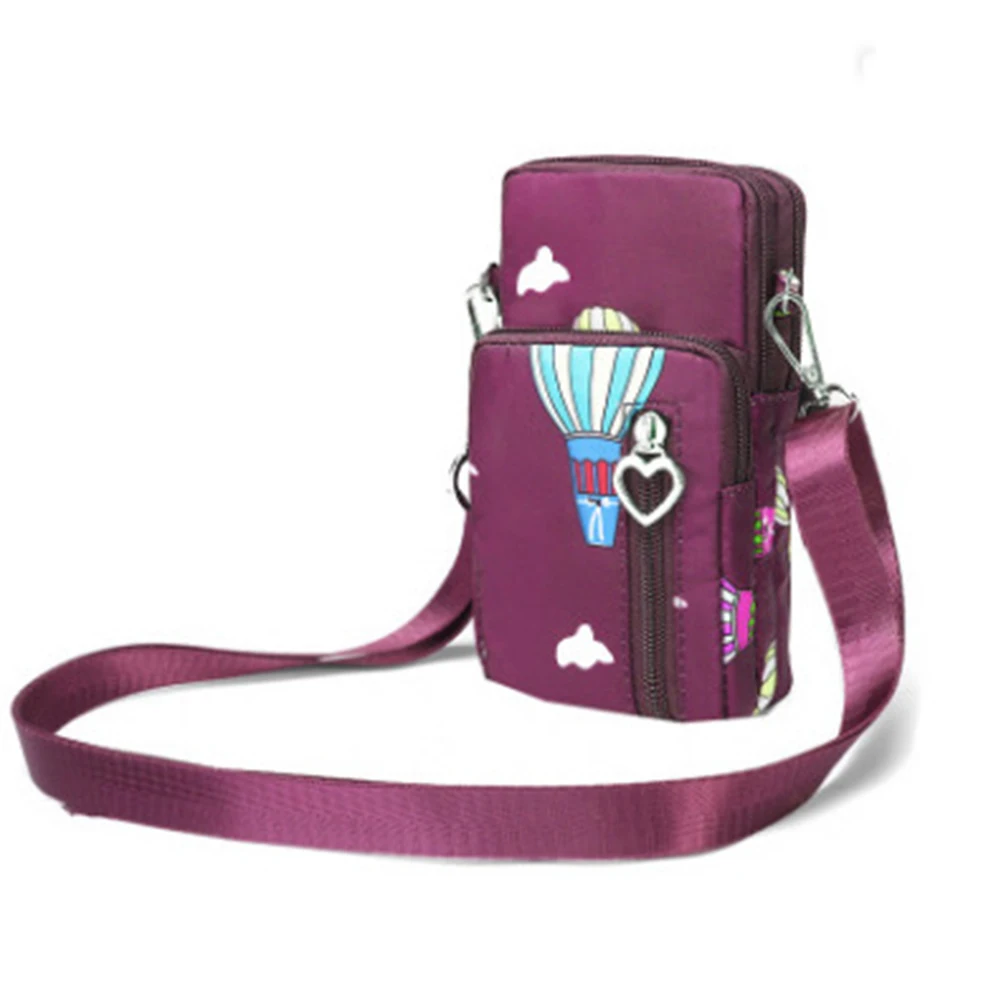 Женская маленькая сумка через плечо, водонепроницаемая, дышащая, легкая, Большая вместительная сумка-мессенджер MUG88 - Цвет: purple balloon