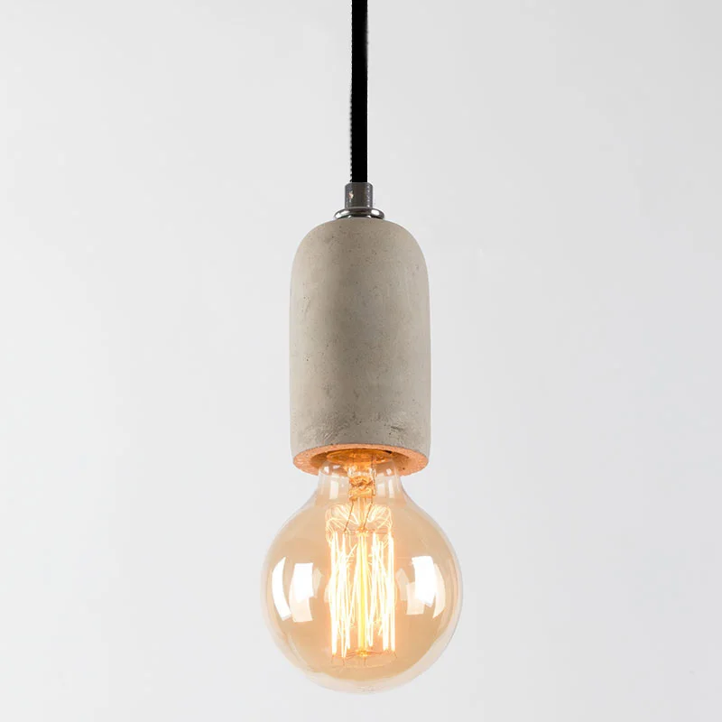 Post modern hanging cement pendant lamp contemporary concret pendant lights lighting fixture novelty lamp holder socket