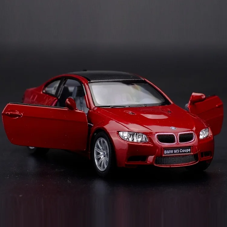 

High Simulation Exquisite Diecasts & Toy Vehicles: KiNSMART Car Styling M3 Coupe 1:36 Alloy Supercar Model Pull Back Cars Model