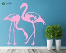 YOYOYU Wall Decal Vinyl Room Decor Sticker Flamingo Birds Couple Romantic Love Art Removeable Wall sticker Mural Poster YO409 chic romantic sentence pattern removeable wall sticker