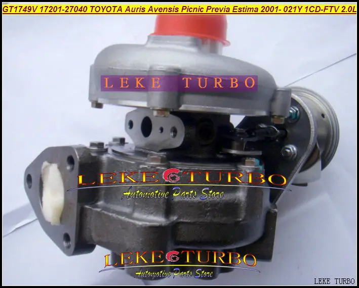 GT1749V 17201-27030 721164-0003 turbo for TOYOTA Auris Avensis Picnic Previa Estima 2001- 021Y 2.0TD 2.0L 1CD-FTV 115HP turbocharger (2)