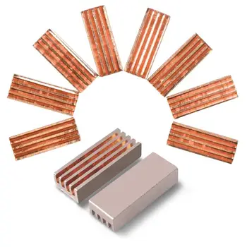 

8Pcs DDR VGA RAM Memory Copper Radiator Heat Sink Cooling Fan for PC Computer Cooling System