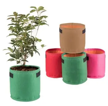 

AD-9 colors fang colors Black Thickening Fabric Pot Plant Pouch Root Container Grow Bag Tools Garden Pots Planters Supplies