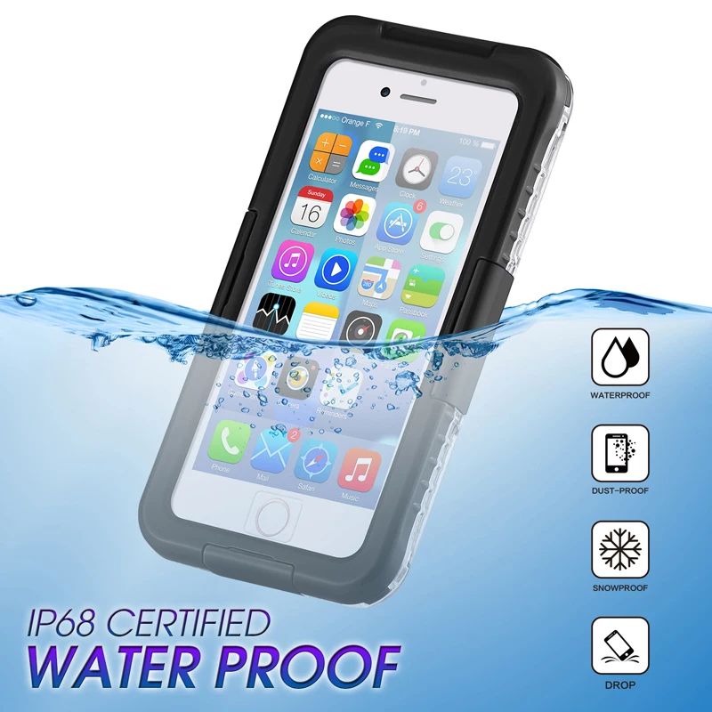 Life and swimming dual use Swimming Waterproof Silicone Case For iphone 8 7 6 Plus For iphone X XR XS MAX Shockproof Dustproof