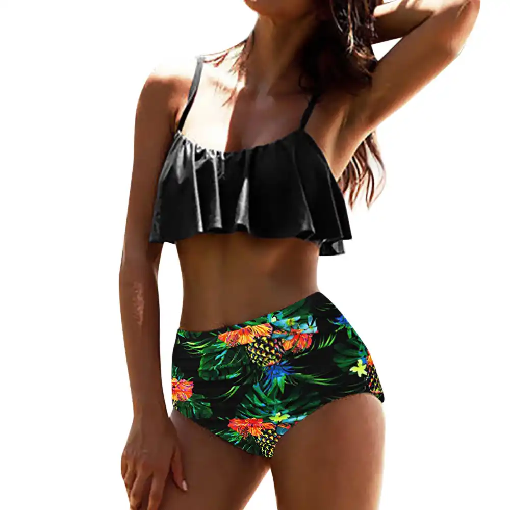 high waisted retro bathing suits