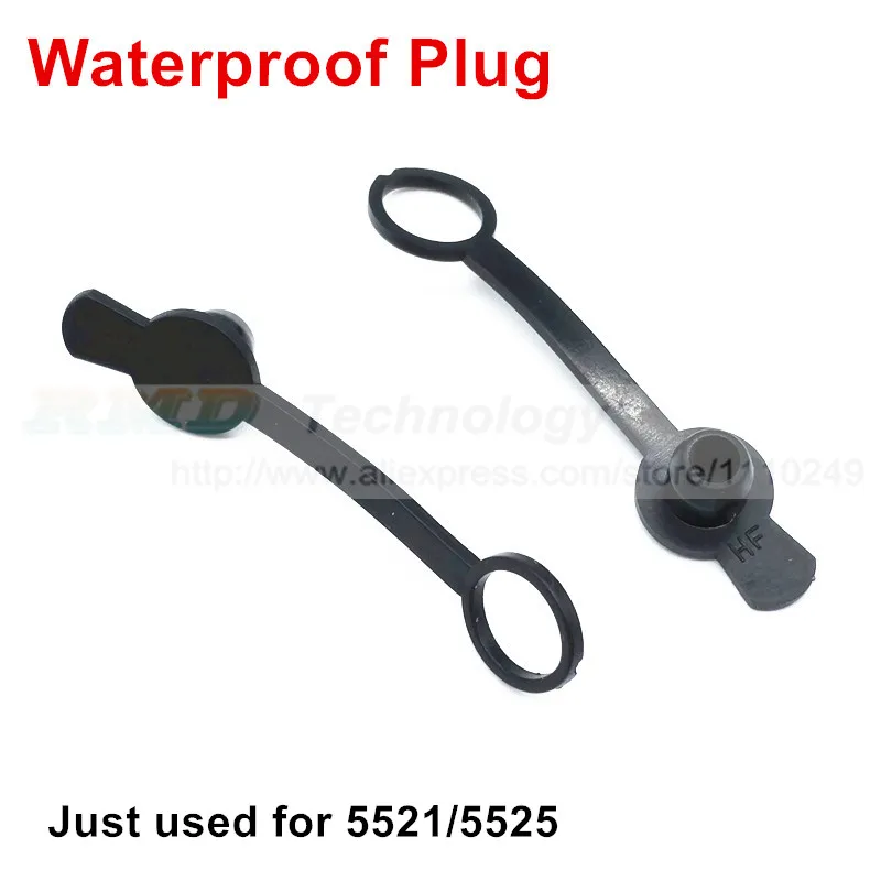 10 шт./лот DC адаптер питания dc разъем DC022B 5,5X2,5 2,1 мм 3,5X1,3 мм - Цвет: Waterproof plug