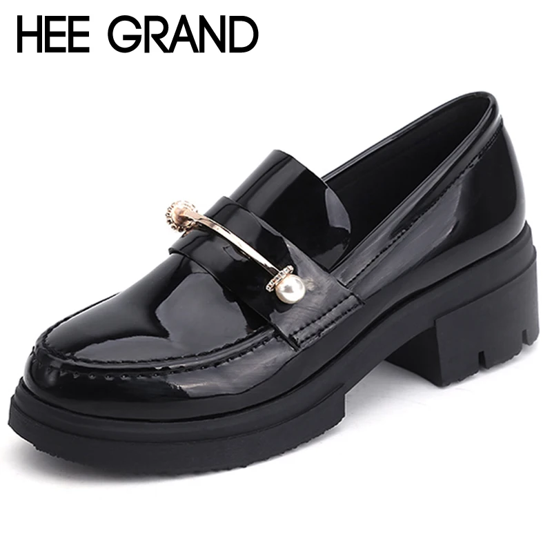 Buy HEE GRAND Platform Patent Leather Women Oxfords