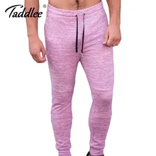 Taddlee брендовые длинные штаны милые штаны Jogger мужские джинсы с открытой щиколоткой узкие джинсы Активный Хлопок