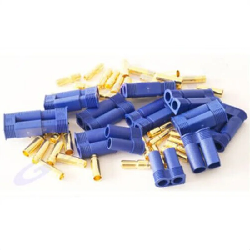 

EC5 Connector 5.0mm 5mm Gold Bullet Plug Male Female for RC Motor ESC Battery