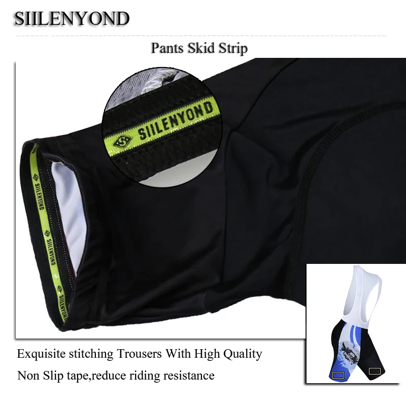 Siilenyond Pro велосипедные шорты с нагрудником мужские летние шорты ciclismo hombre быстросохнущие горные MTB горный велосипед/велосипедная одежда
