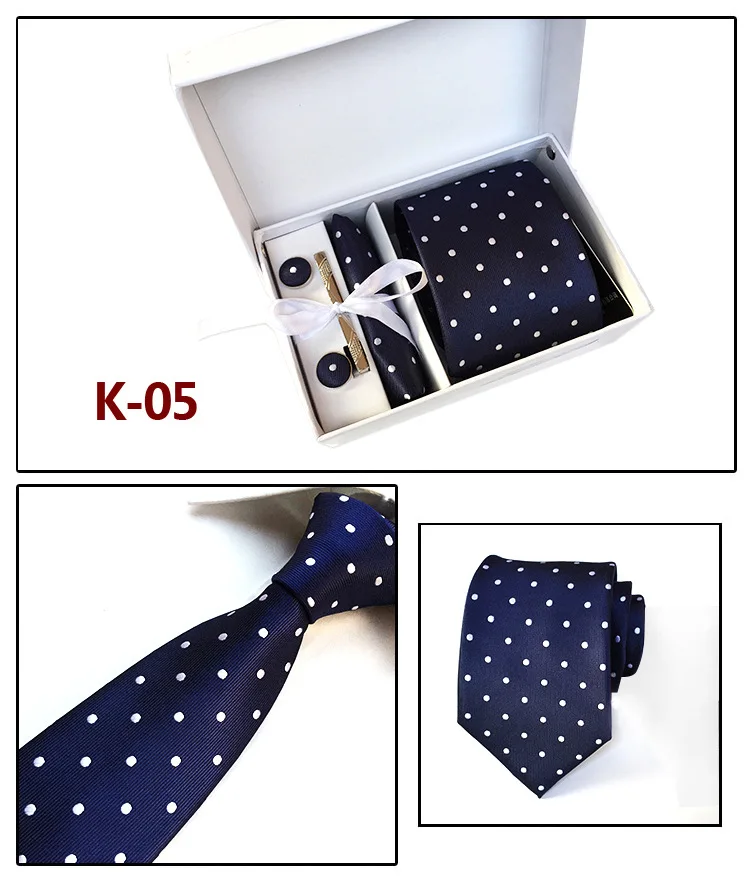 Классические мужские галстуки в клетку шириной 3,35 дюйма, 8 см, свадебные модные вечерние галстуки, мужские галстуки, носовые платки, булавки и запонки, подарочная упаковка