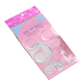 

1lot! Soft Silicone Cushion Gel Heel Foot Care Comfort non-slip padded Women Inserts Sticky Shoe Back Heel protection avoid wear