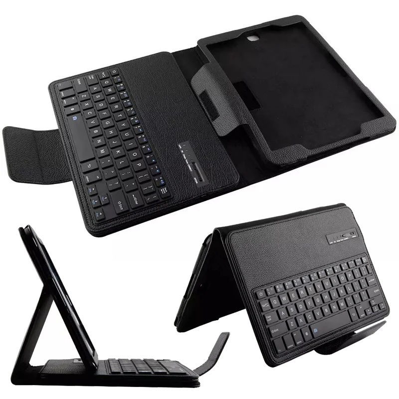 

Wireless Bluetooth Keyboard +PU Leather Cover Protective Smart Case For Samsung GALAXY Tab S2 9.7 T810 T815 + Gift
