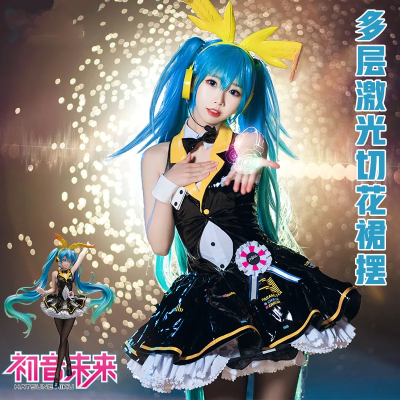 

2019 VOCALOID V Girl Racing Miku Hatsune Miku Bunny girl Cosplay Costume Women Dress For Women