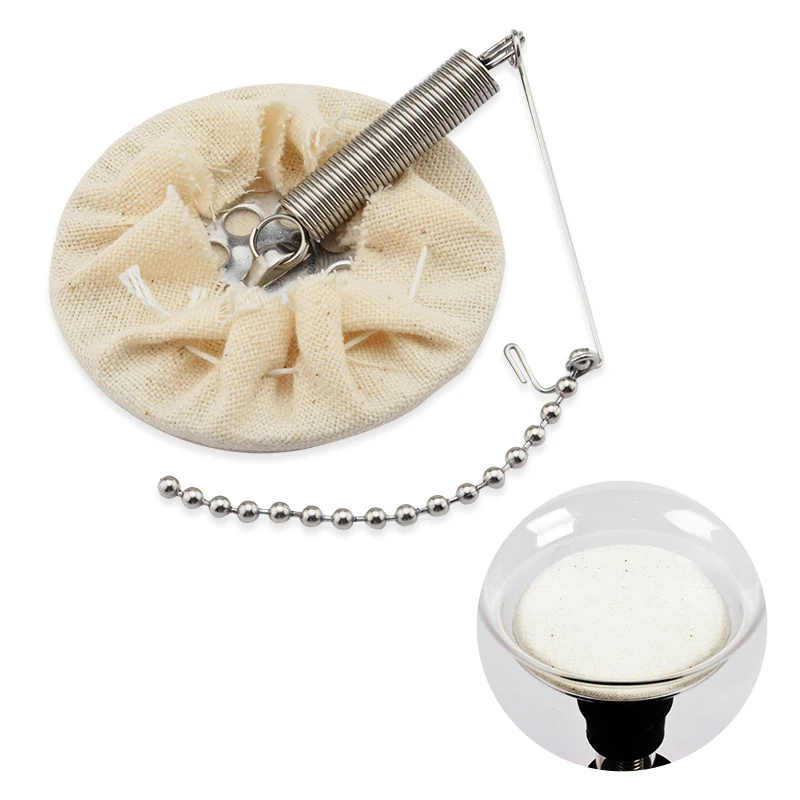 Stainless Steel Cloth Coffee Syphon Filter Reusable Coffee Dripper Sieve With Spring Chain Cafe