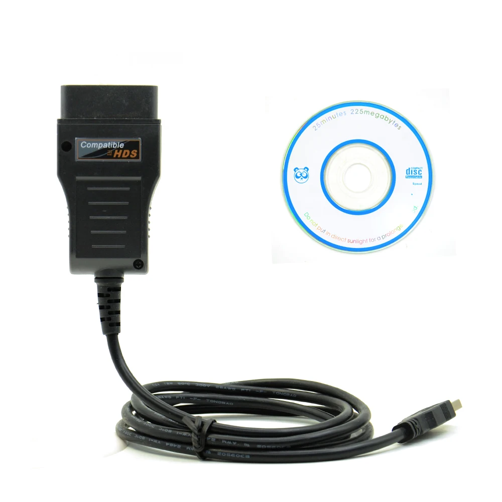New Xhorse HDS Cable  OBD2 Diagnostic Cable with Multi langauge free shipping best car battery tester