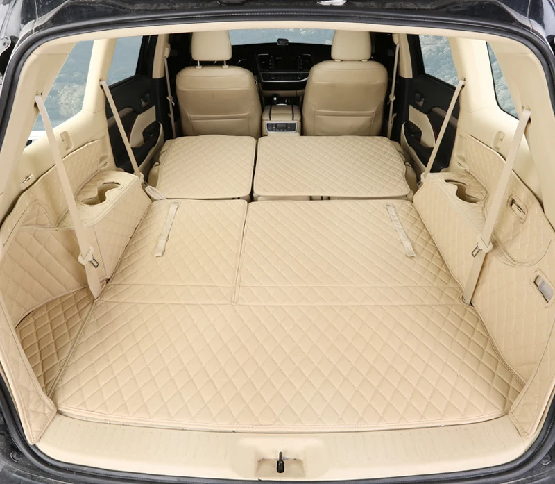 For Toyota Highlander 15-2019 Trunk Cargo Cover Boot Liner Tray Carpet Floor Mat For Toyota Highlander 15-2019 Trunk Cargo Cover Boot Liner Tray Carpet Floor Mat
