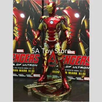 

Avenger Iron Man Mark XLIII 43 1/6 Scale Pre-painted Model Kit with LED Light PVC Action Figure Collectible Model Toy 30cm