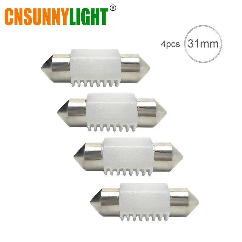 CNSUNNY светильник C5W C10W Автомобильный светодиодный фестон 31/36/39/41 мм 5500K белый купол Интерьер Чтение светильник карта лампы номерных знаков Лампы DC12V