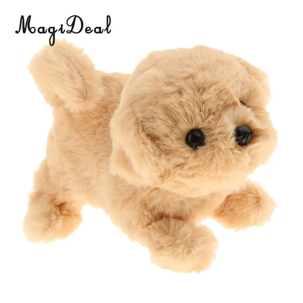 Cuddly Electronic Puppy Interactive Dog Robot Toys Electric Robotic Pets Stand Walk Bark & Wag Tail for Gift - Golden Retriever