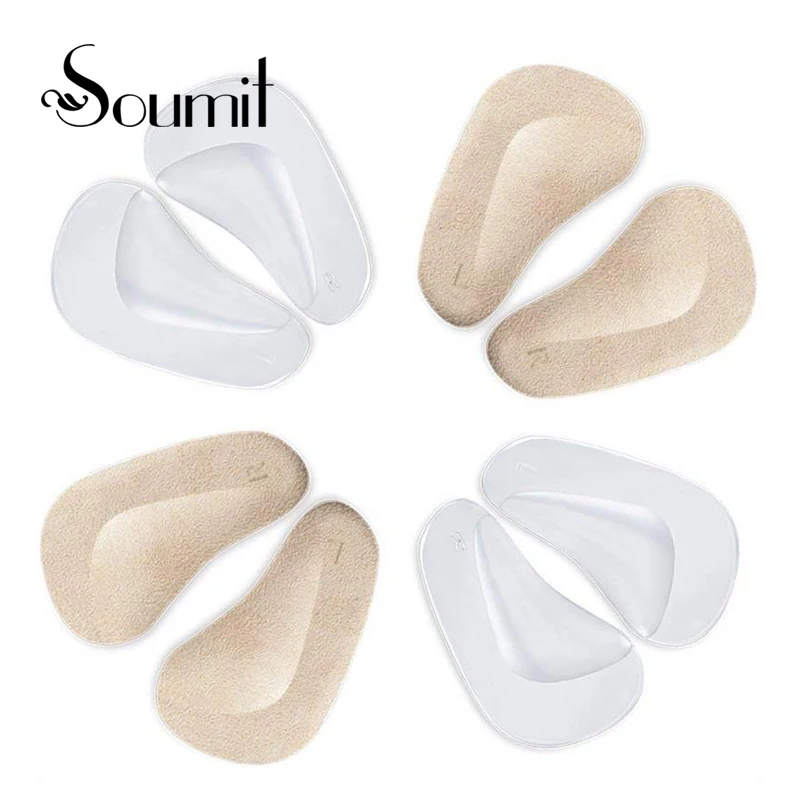 

Soumit 4 Pair Arch Support Flatfoot Insole Gel Foot Care Cushion Orthotics Inserts Pads for Kids Adult Shoe Sole plantillas