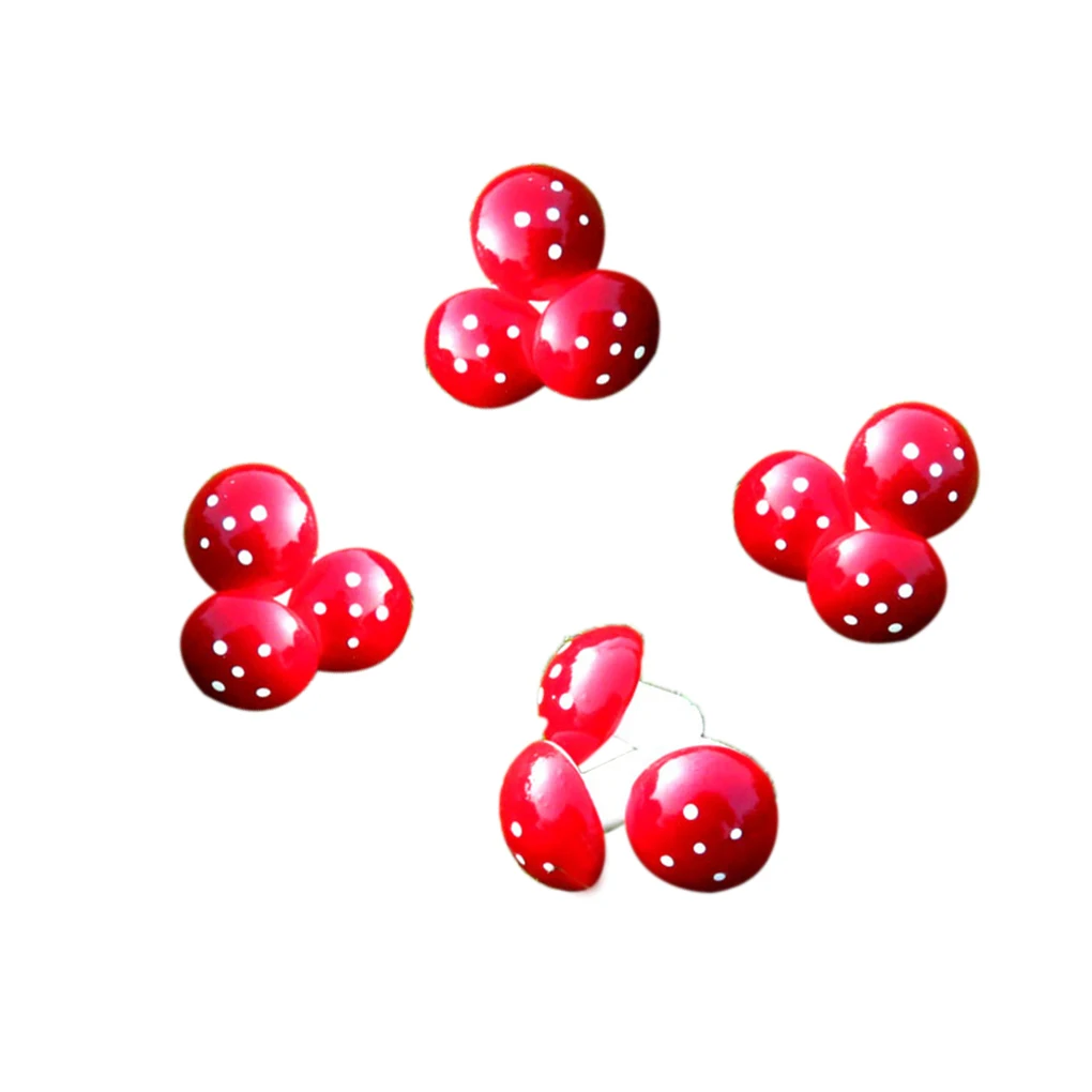 

12Pcs Small mushroom Christmas Tree Decorations Party Events Pendant Christmas Hanging Ornament