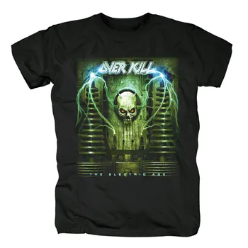 

Bloodhoof OVERKILL Thrash Metal band black cotton T-Shirt Asian Size