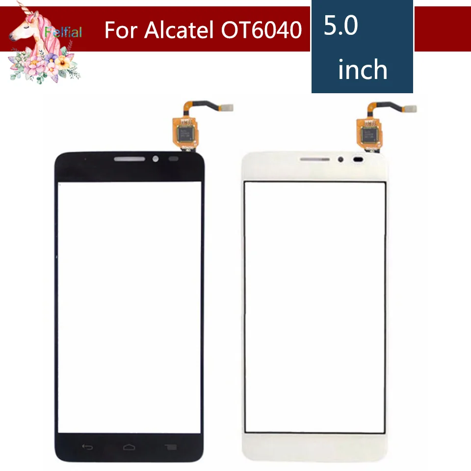 

10 шт./лот, дигитайзер сенсорного экрана для Alcatel One Touch Idol X OT6040 6040 6040D 6040E 6040A, внешняя стеклянная панель объектива