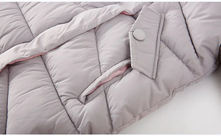 New 2018 Children Outwear Tops Winter Jacket For Girls Fashion Fur Hooded Thick Cotton-Padded Kids Long Coat Solid Parka Clothes (10)