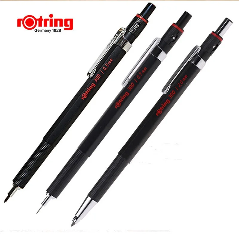 Rotring 300 механический карандаш 0,5/0,7/2,0 автоматического карандаша Пластик ручка Канцтовары записи расходные материалы