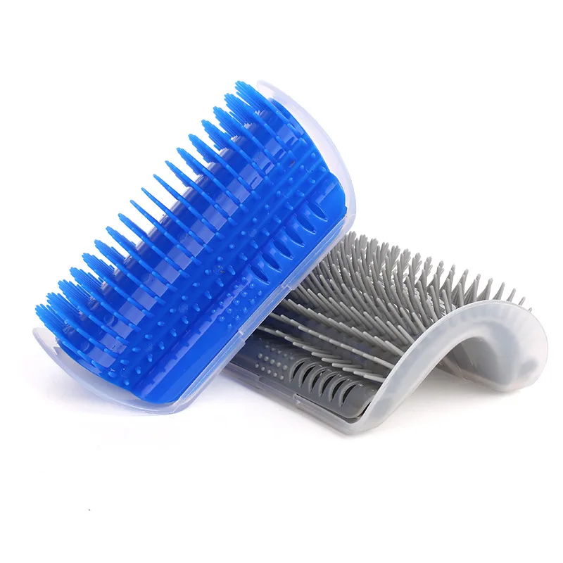 Cat Self Grooming Comb Deshedding Brush Kitten Hair Removal Tool Shedding Trimming Pet Back Gentle Massage Device With Catnip