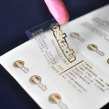 Пользовательские печати наклейки этикетки белая бумага или прозрачного ПВХ наклейки логотип текст клей наклейки 1000 шт./заказ