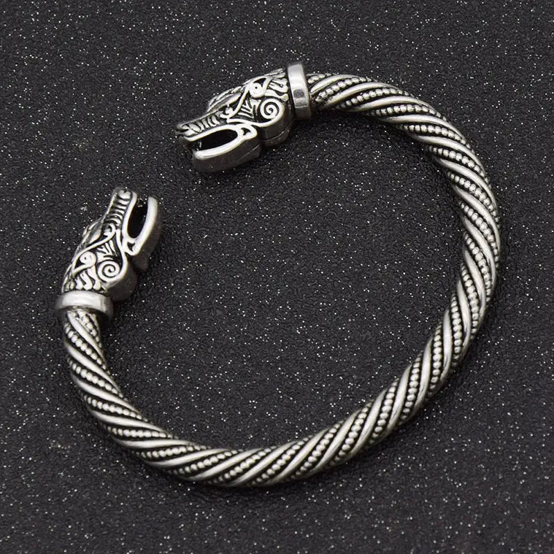 Mibrow Teen Wolf Head браслеты индийские ювелирные модные Viking мужские часы наручные