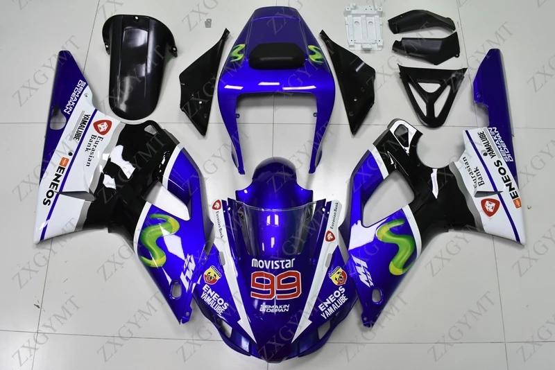 

Fairing Kits for YAMAHA YZFR1 1998 - 1999 Blue White Black Plastic Fairings for YAMAHA YZFR1 1999 Fairing YZF1000 R1 1999