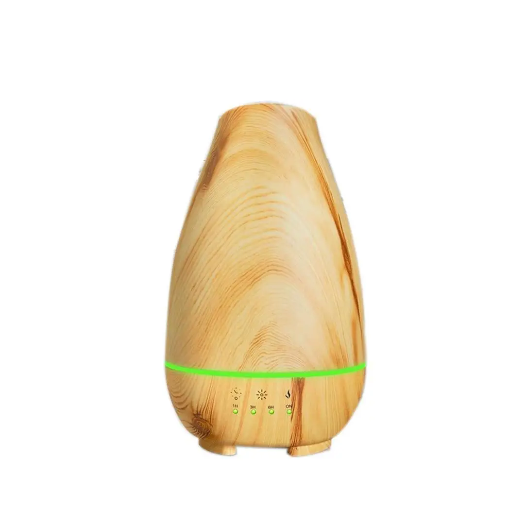 

500ML Ultrasonic Air Humidifier Aroma Essential Oil Diffuser LED Humidifier Anti-dry Mist Fogger Maker Home Portable Wood Grain