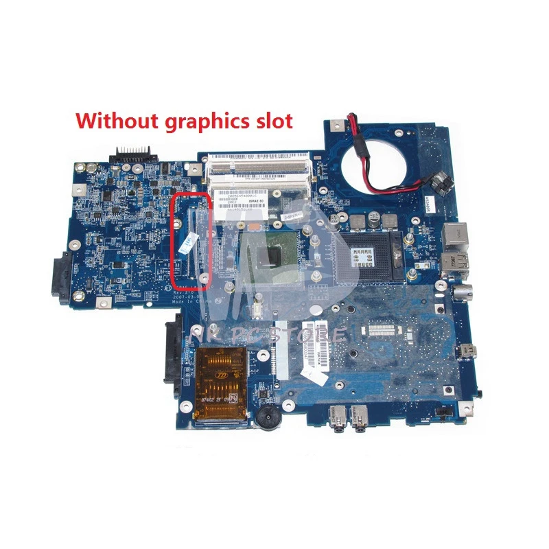 

NOKOTION K000051420 LA-3711P Main Board For Toshiba Satellite P200 P205 Laptop Motherboard 943GML DDR2 Free CPU