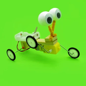 

Kid's DIY educational toy electric walking machine Gizmo scientific experiment manual electric model Assembling Robot Kit