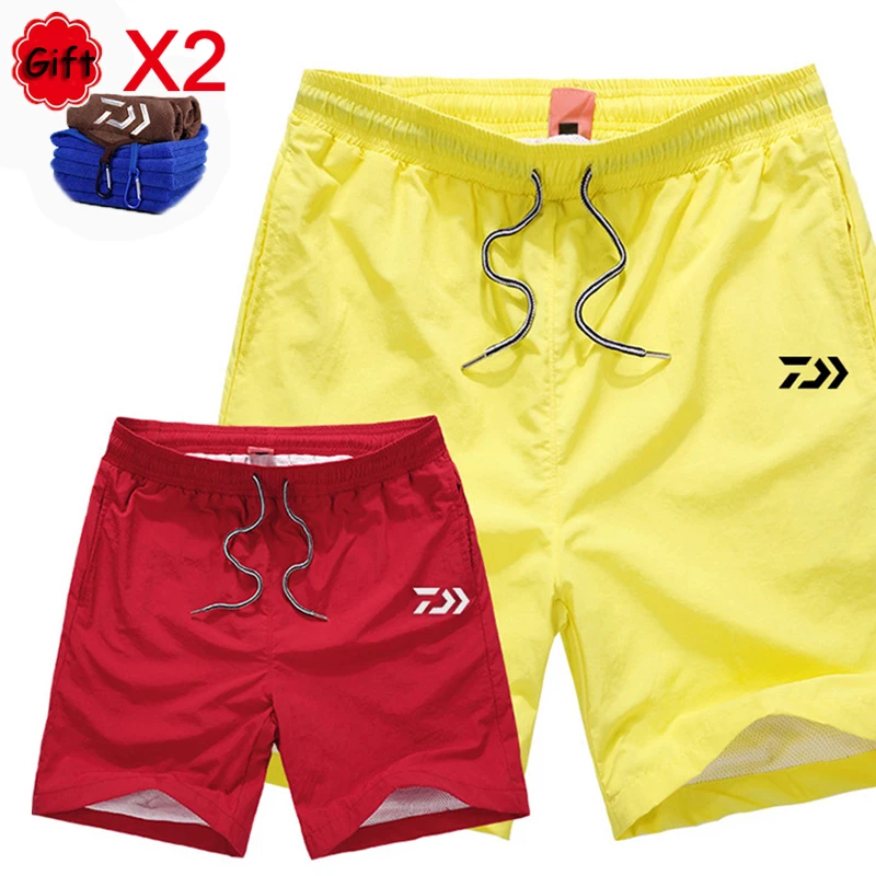 

Colorful Fishing Clothing DAIYIWA Summer Fishing Pants Shorts Sunscreen Breathable Quick Dry Outdoors Beach Anti-UV Fishing Pant