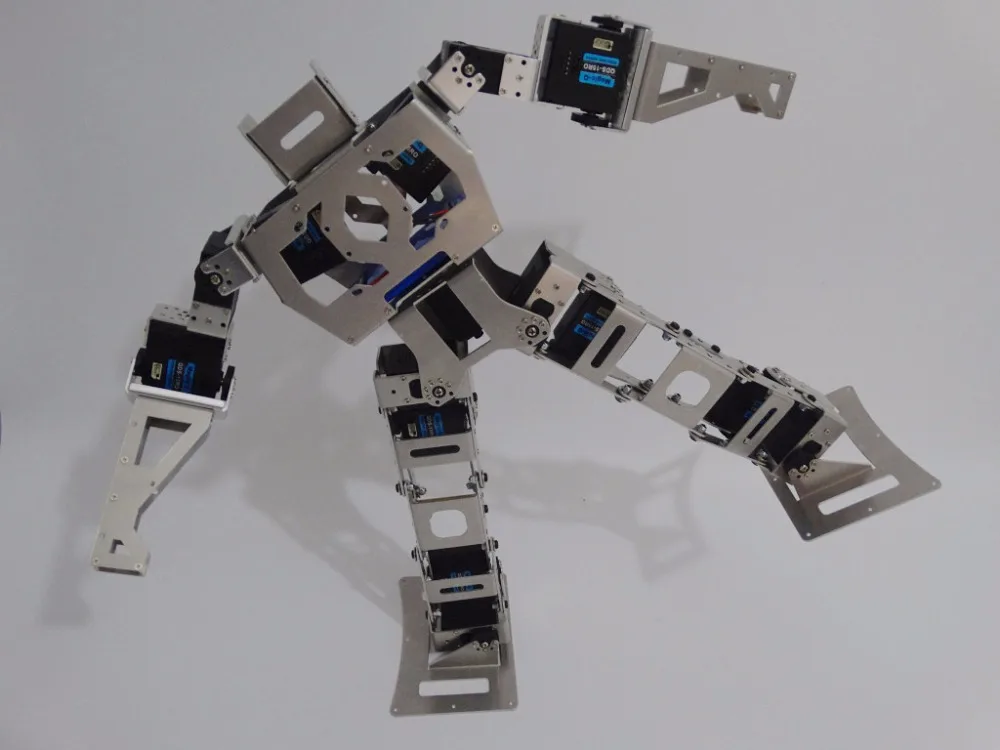 80% Собранный гуманоид Biped Robot17 DOF Fighter с талией палец DIY Роботизированная модель