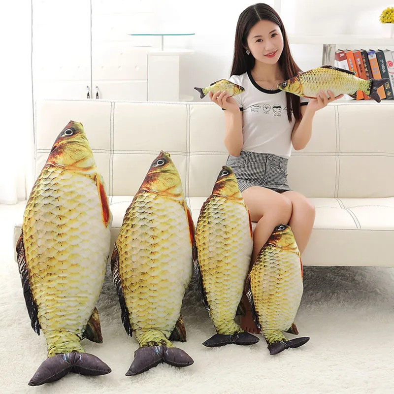 

20-40CM Cute Simulation Crucian Carp Plush Toy Crucian Carp Doll Pillow Sleeping Cushion Sofa Bed Pillow Spoof Birthday Gift