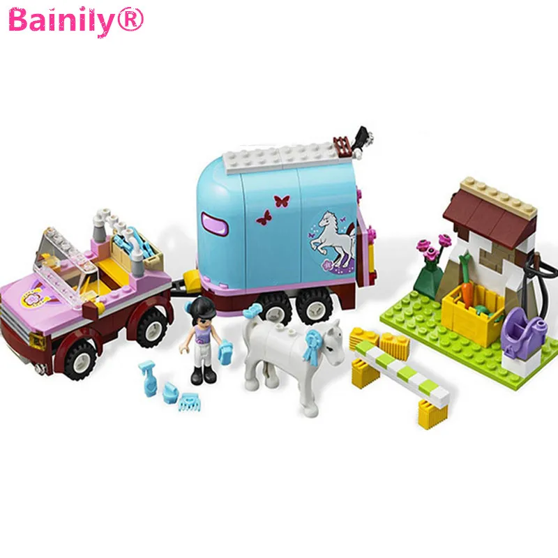 

[Bainily]New Emma princess carriage Building Blocks Set Assemble Toys Compatible LegoINGly Friends For Girls Toys Gift